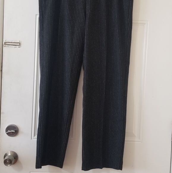 Eileen Fisher Reclaimed Wool Striped Slouchy Pant - Picture 12 of 14